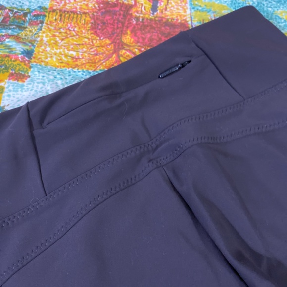 Athleta XS Zippered Dark Brown Leggings - Picture 5 of 5